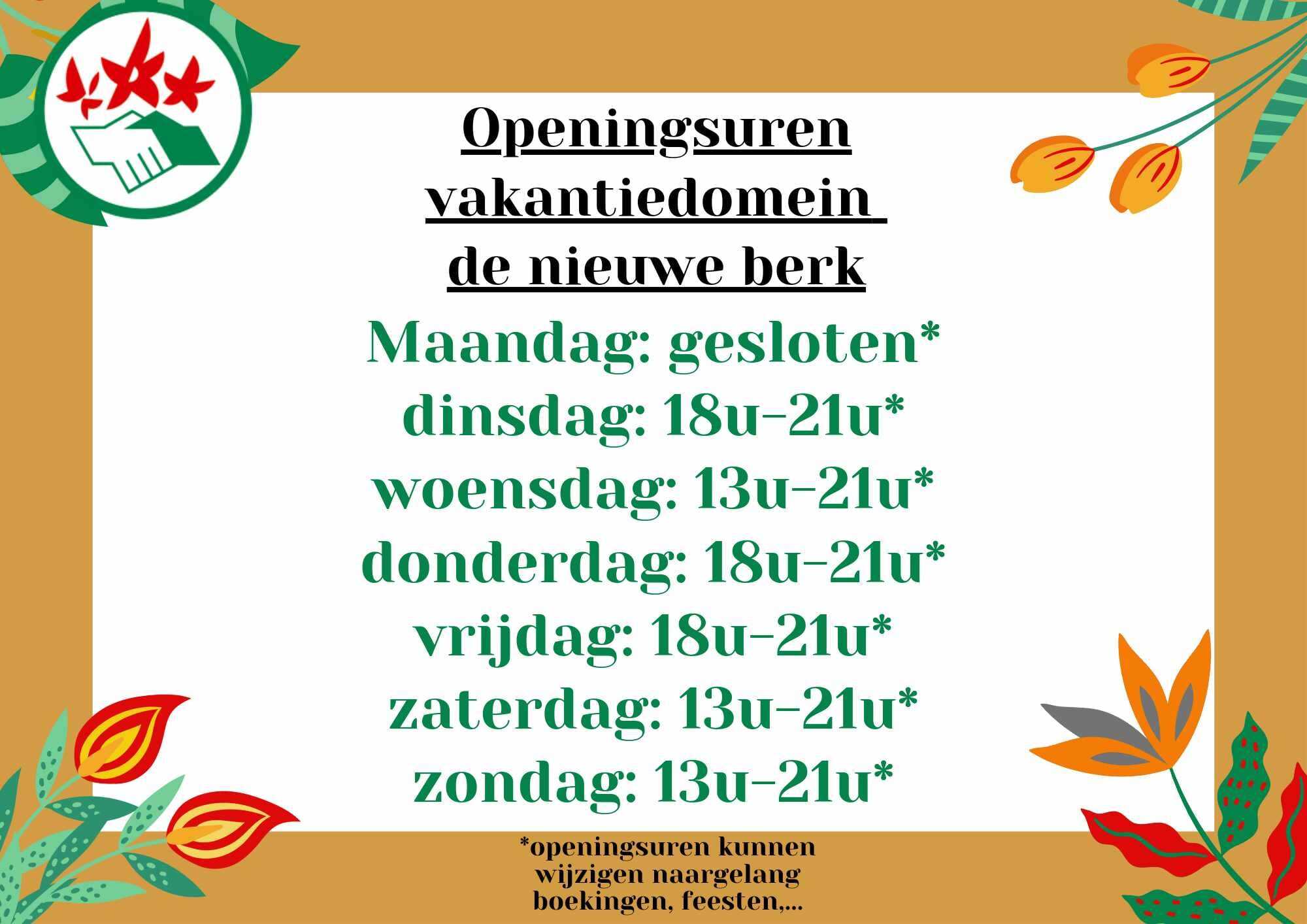 Openingsuren 2023