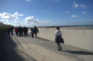 Wandeling aan zee